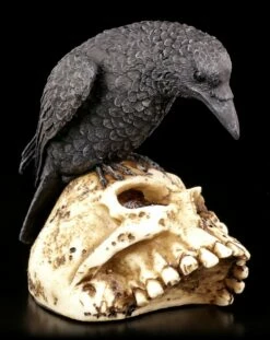 Raben Figur Auf Totenschädel -FIGUREN Verkäufe Rabe Totenkopf 2 1280x1280