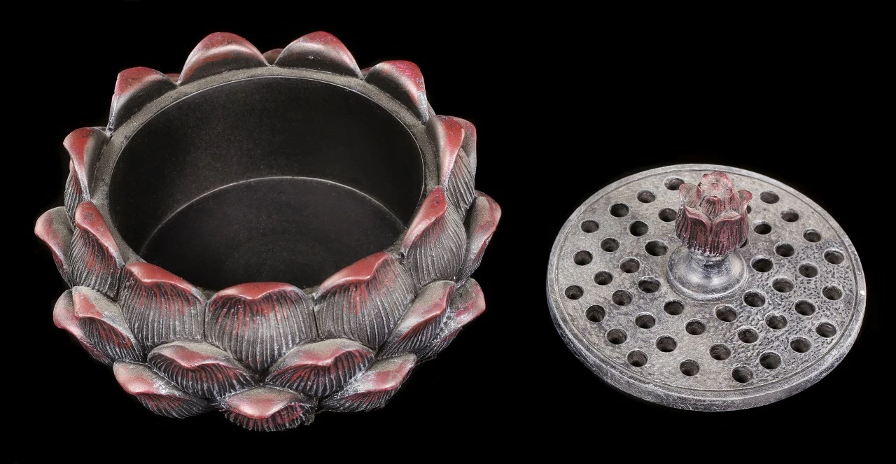 Räucherkegelhalter - Lotusblüte 6 Räucherkegelhalter - Lotusblüte – Bild 4