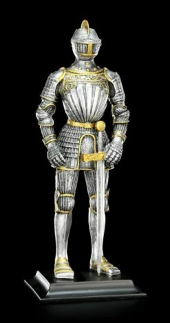 Ritter Figur Mit Schwert Auf Der Linken Seite
