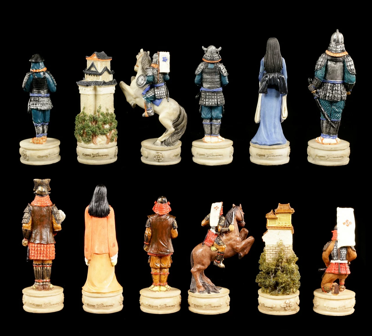 Schachfiguren Set - Samurai Krieger 5 Schachfiguren Set - Samurai Krieger – Bild 3