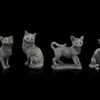 Schwarze Glücks-Katzen Figuren - 4er Set -FIGUREN Verkäufe Schwarze Gluecks Katzen Figuren 4er Set 1280x1280