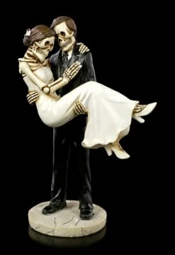Skelett Brautpaar Figur - Bräutigam Trägt Braut