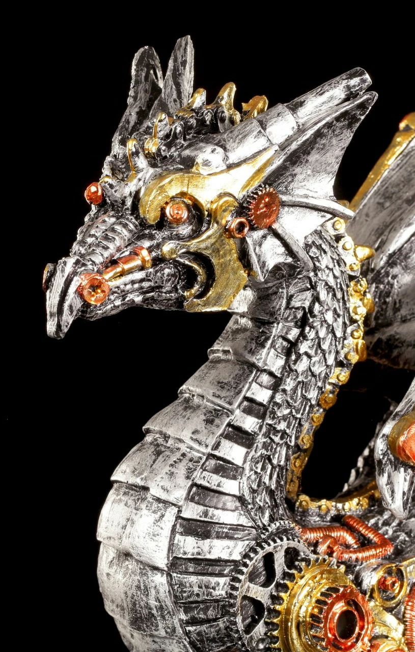 Steampunk Drachen Figur - Dracus Machina 7 Steampunk Drachen Figur - Dracus Machina – Bild 5