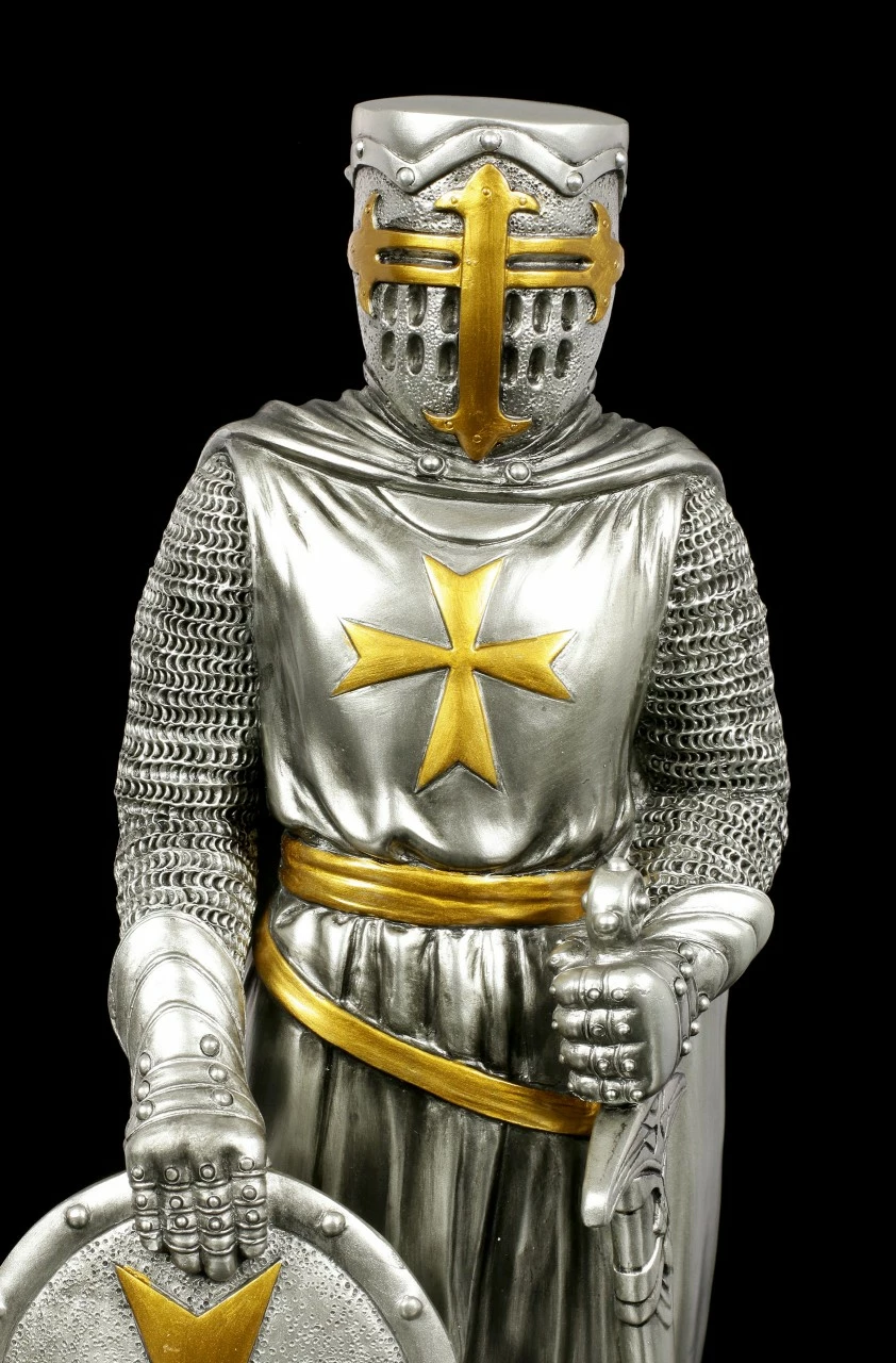 Kreuzritter Figur Mit Schwert Und Schild 9 Kreuzritter Figur Mit Schwert Und Schild – Bild 7