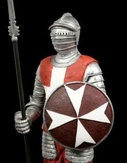 Malteser Ritter Figur Mit Pike Und Rundschild -FIGUREN Verkäufe Tempelritter Figur Mit Speer Und Rundschild 5 1280x1280