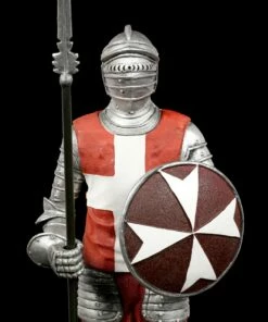 Malteser Ritter Figur Mit Pike Und Rundschild -FIGUREN Verkäufe Tempelritter Figur Mit Speer Und Rundschild 6 1280x1280