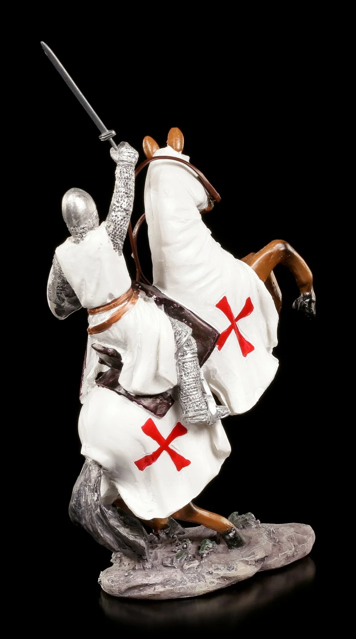 Templer Figur - Kreuzritter Auf Pferd 6 Templer Figur - Kreuzritter Auf Pferd – Bild 4