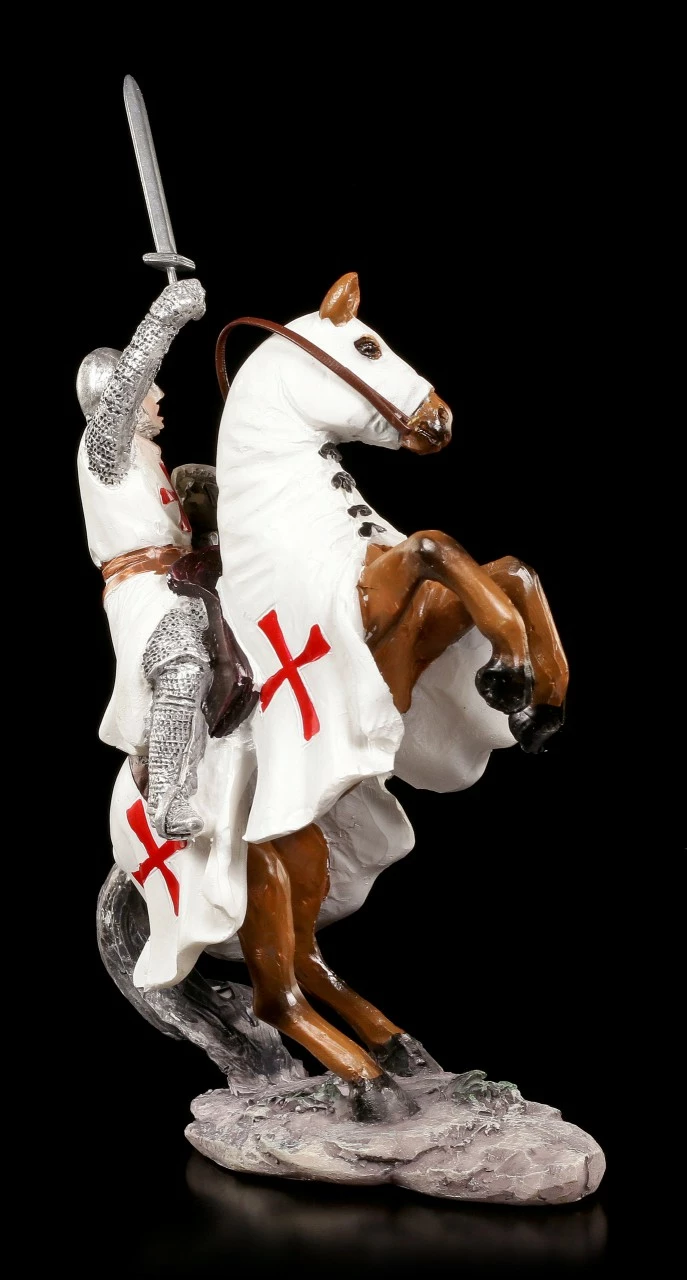 Templer Figur - Kreuzritter Auf Pferd 7 Templer Figur - Kreuzritter Auf Pferd – Bild 5