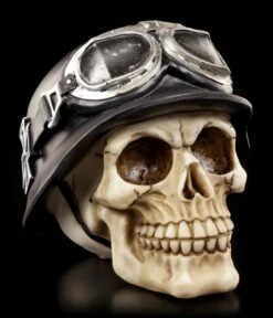 NEMESIS NOW Totenkopf - Iron Cross Mit Bikerhelm