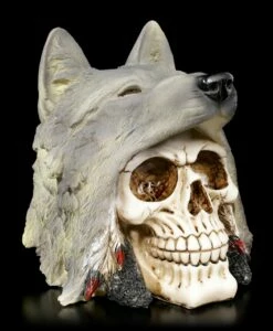 Totenkopf - Indianer Mit Wolfskopf