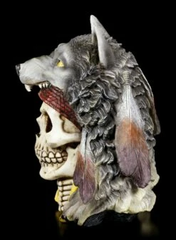 Totenkopf Medizinmann Mit Wolfsmütze - Wolf Spirit -FIGUREN Verkäufe Totenkopf Mit Wolfsmuetze Wolf Spirit 2 1280x1280