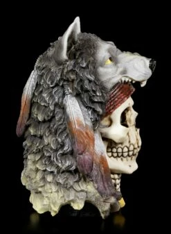 Totenkopf Medizinmann Mit Wolfsmütze - Wolf Spirit -FIGUREN Verkäufe Totenkopf Mit Wolfsmuetze Wolf Spirit 4 1280x1280