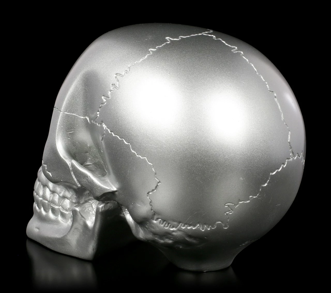 Totenkopf - Silberfarben 6 Totenkopf - Silberfarben – Bild 4