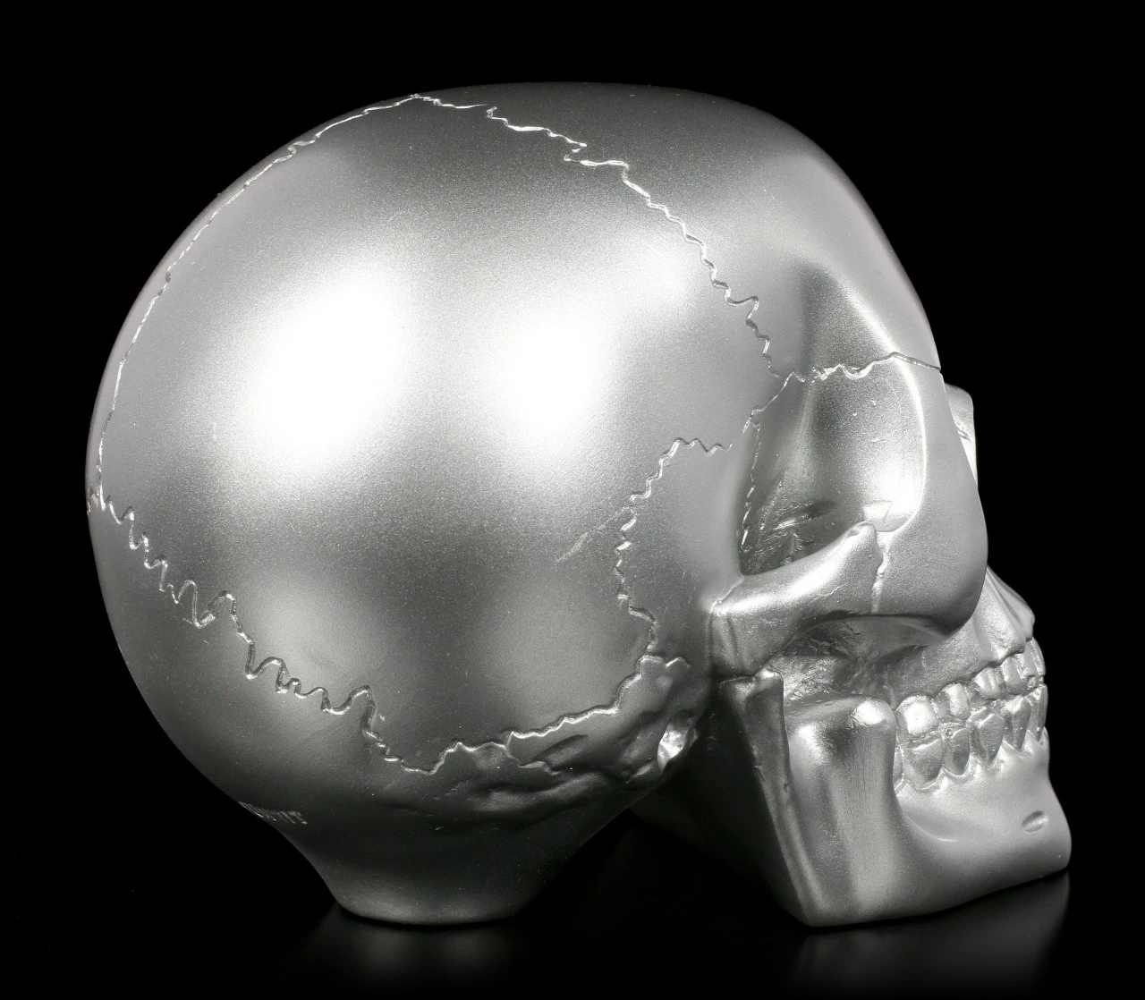 Totenkopf - Silberfarben 7 Totenkopf - Silberfarben – Bild 5