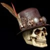Steampunk Totenkopf Mit Hut Und Feder