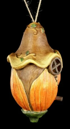 Vogelhaus - Orange Blüte Mit Fenstern -FIGUREN Verkäufe Vogelhaus Orange 2 1280x1280