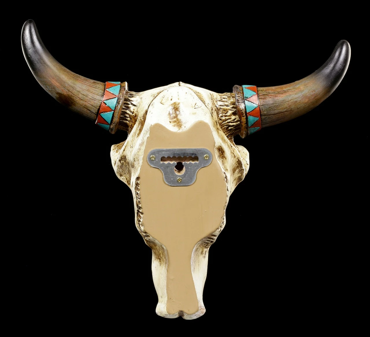 Wandrelief - Rinderschädel Mit Indianerbemalung 5 Wandrelief - Rinderschädel Mit Indianerbemalung – Bild 3