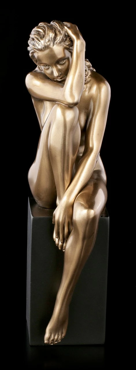 Weibliche Akt Figur - Auf Monolith Sitzend 4 Weibliche Akt Figur - Auf Monolith Sitzend – Bild 2