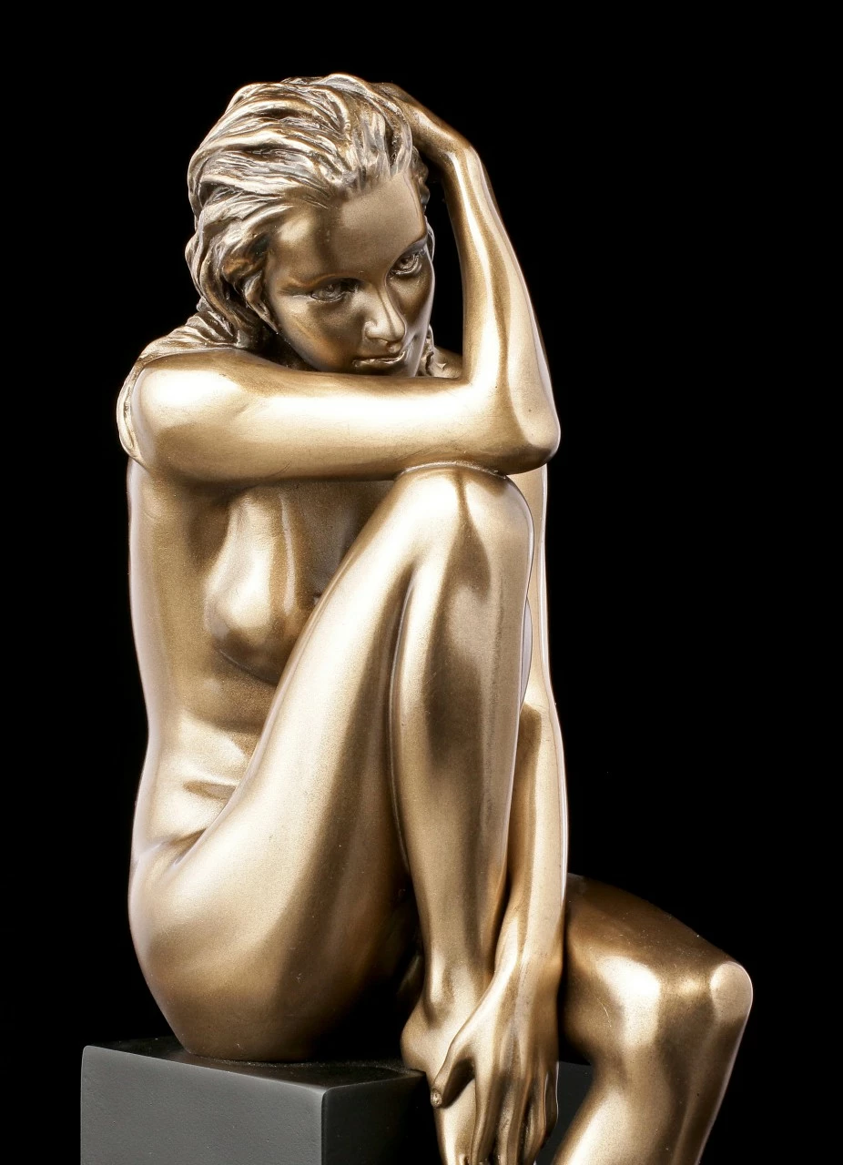 Weibliche Akt Figur - Auf Monolith Sitzend 8 Weibliche Akt Figur - Auf Monolith Sitzend – Bild 6