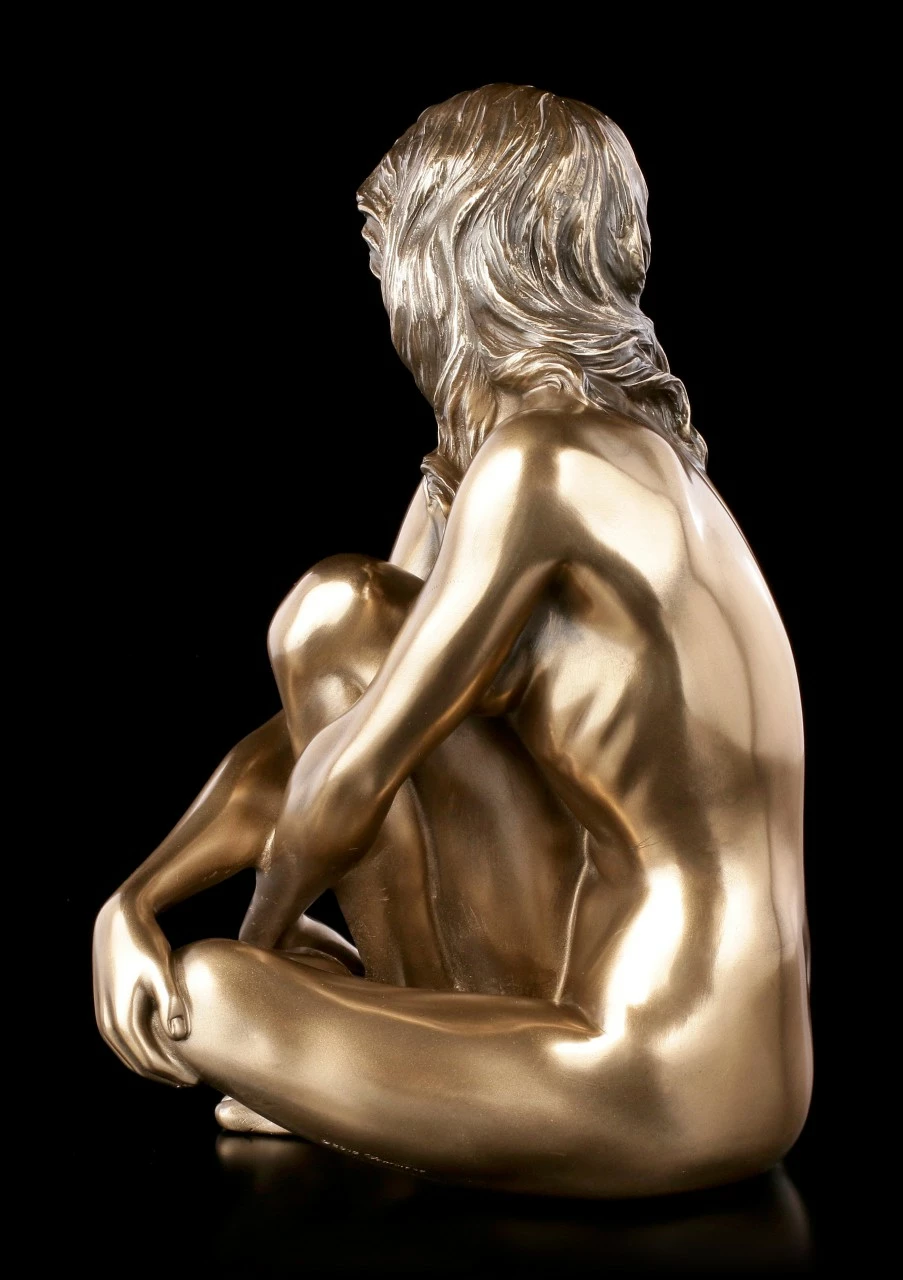 Weibliche Akt Figur - Sitzend Mit Blick Zum Boden 5 Weibliche Akt Figur - Sitzend Mit Blick Zum Boden – Bild 3