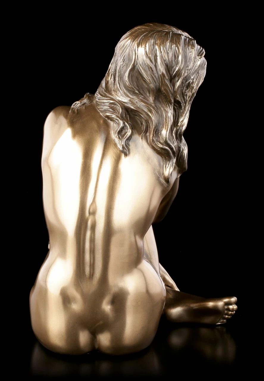 Weibliche Akt Figur - Sitzend Mit Blick Zum Boden 6 Weibliche Akt Figur - Sitzend Mit Blick Zum Boden – Bild 4