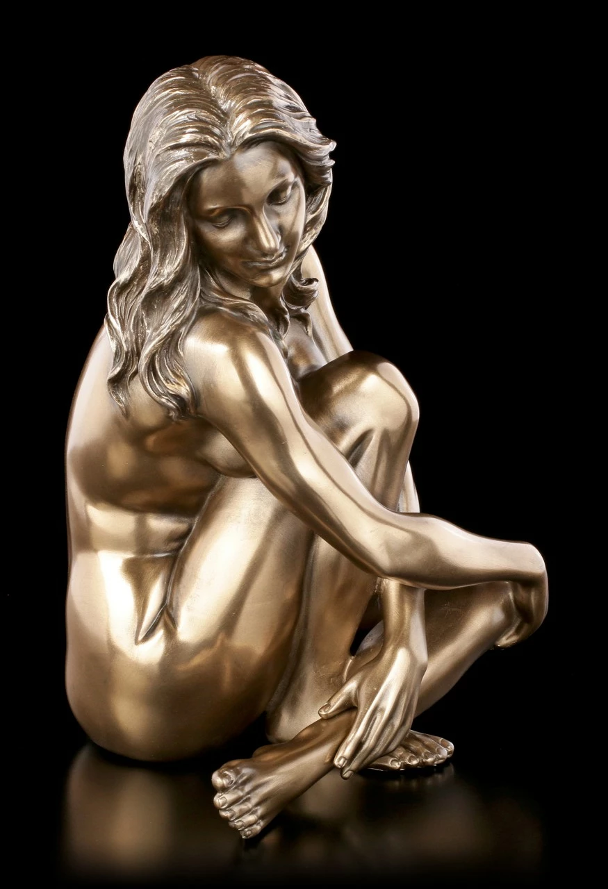 Weibliche Akt Figur - Sitzend Mit Blick Zum Boden 7 Weibliche Akt Figur - Sitzend Mit Blick Zum Boden – Bild 5