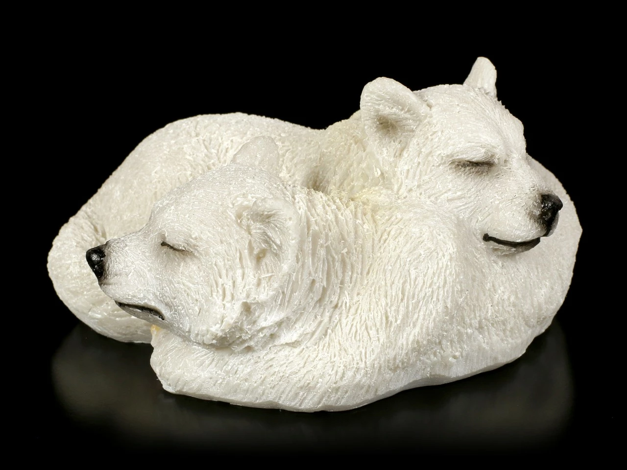 Wolf Figur - Junge Polarwölfe 3 Wolf Figur - Junge Polarwölfe