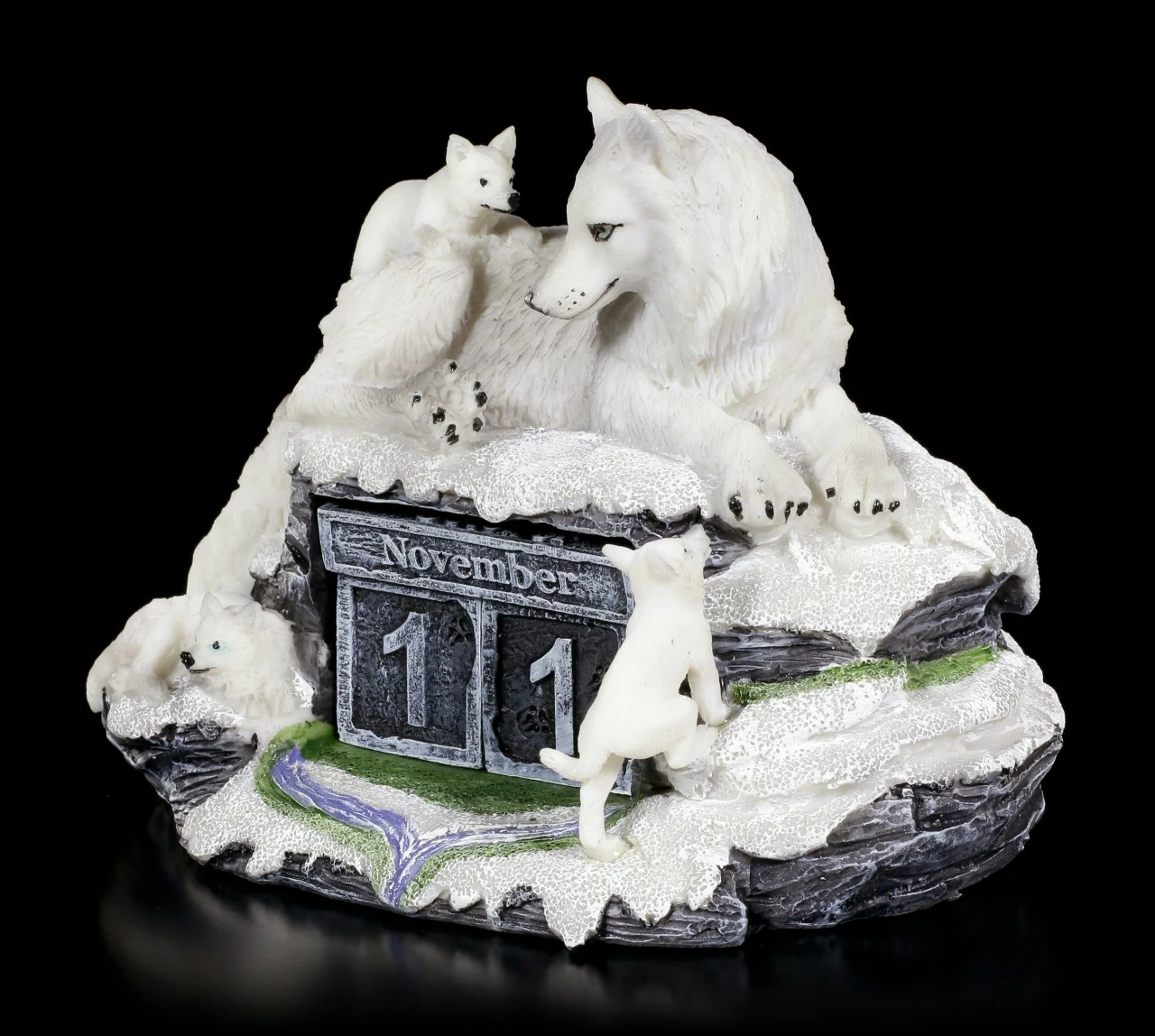 NEMESIS NOW Wolf Figur Als Kalender - Mother's Watch 5 NEMESIS NOW Wolf Figur Als Kalender - Mother's Watch – Bild 3