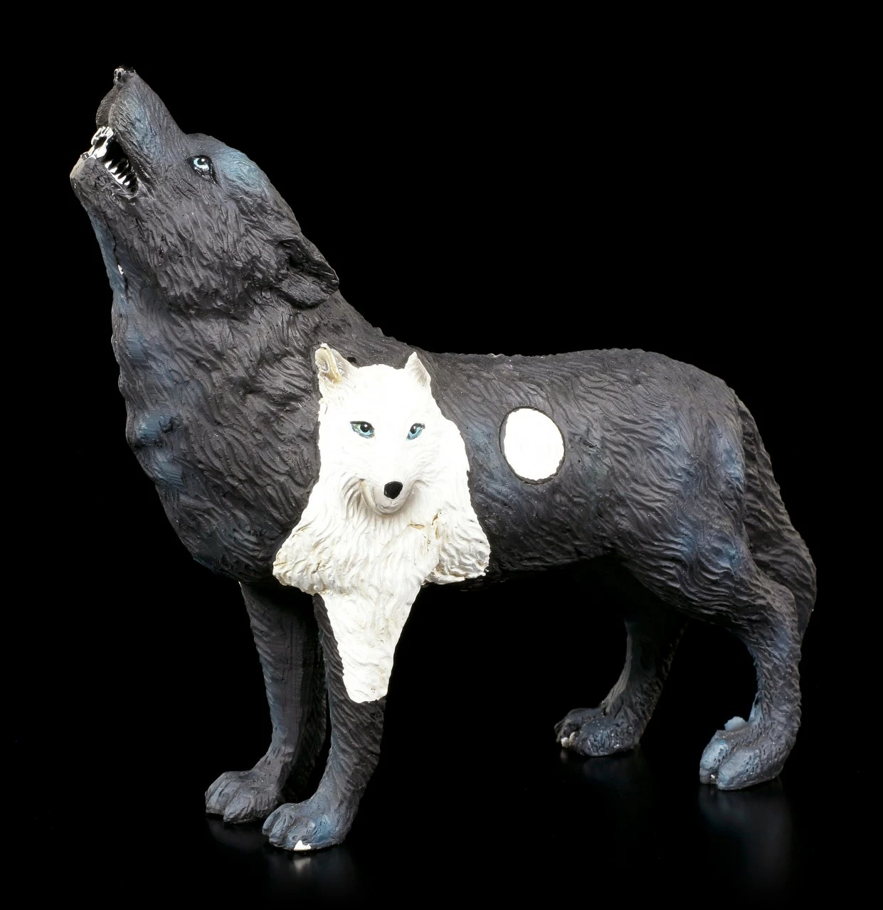 Wolf Spirit Figur - Schwarz 3 Wolf Spirit Figur - Schwarz