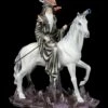 Zauberer Figur Mit Drache Auf Einhorn