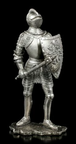 Zinn Ritter Figur Mit Schwert Und Schild