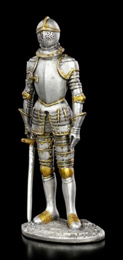 Zinn Ritter Figur Mit Schwert VII