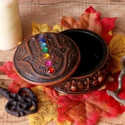 Schatullen 2er Set - Hamsa Chakra 19 Schatullen 2er Set - Hamsa Chakra -FIGUREN Verkäufe u5706u1 8 1280x1280